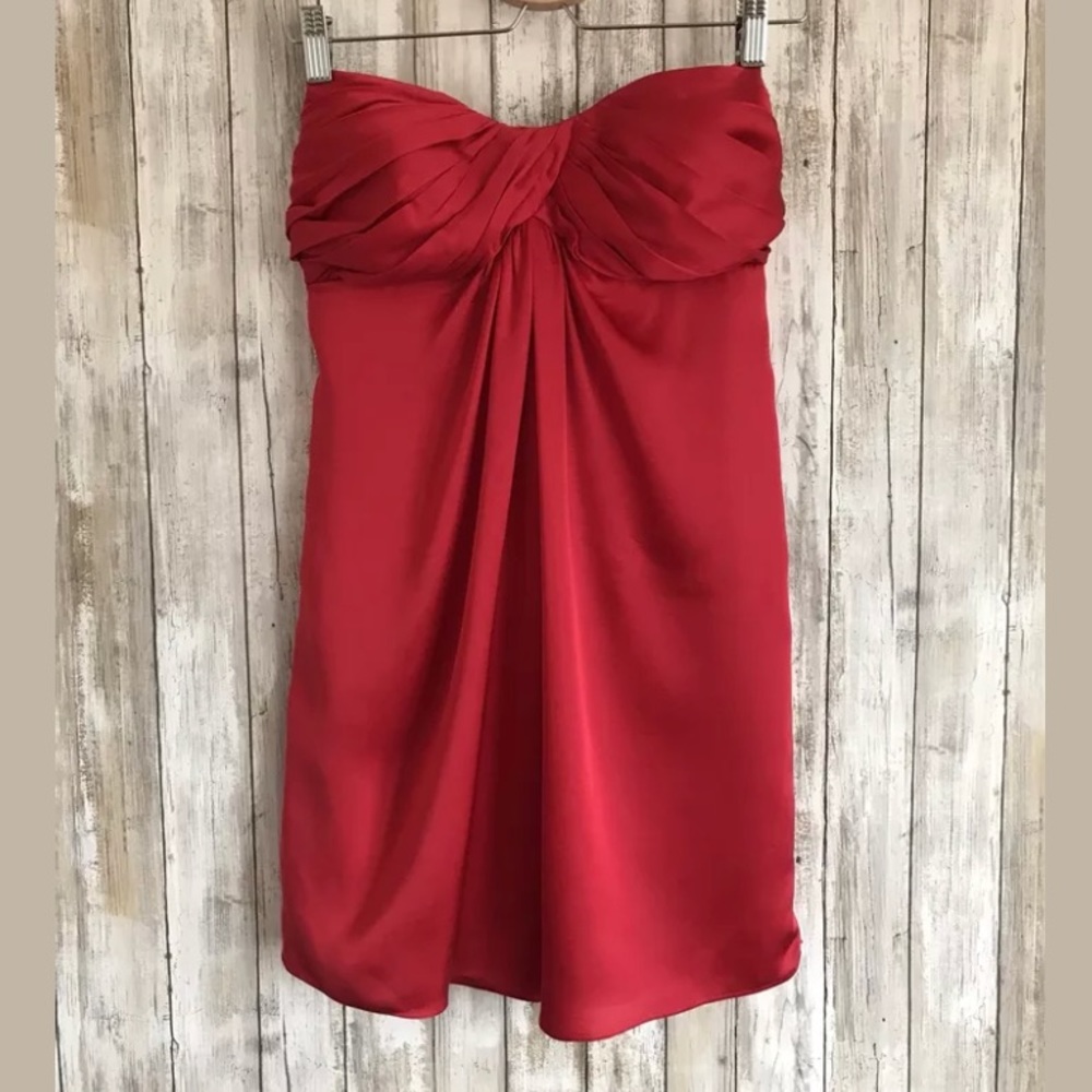 Carlos Miele Strapless Cocktail Dress SZ 38 Flowy